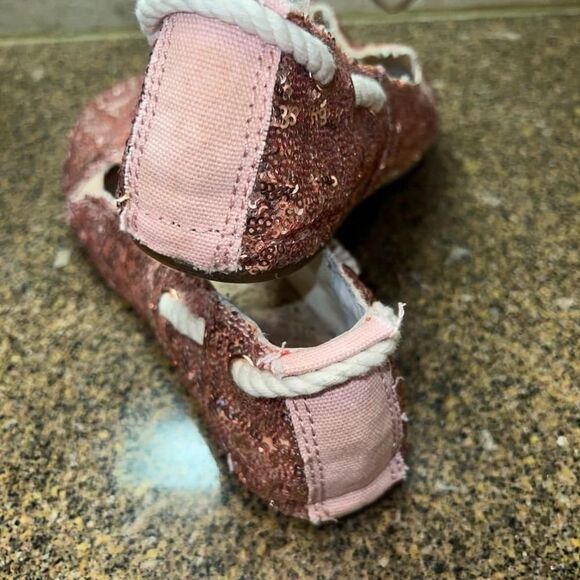 Women's Gianni Bini Pink Sequin Flats Size 9.5M - Picture 5 of 7